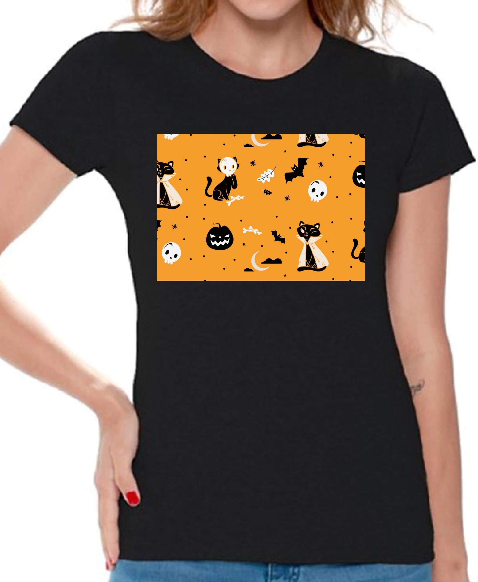 Awkward Styles Halloween T-Shirt - Spooky Fall Graphic Tee for Women | Casual Wear, Costume Parties & Autumn Outfits