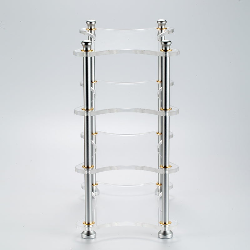 xDuoo X R01 Premium Multilayer Acrylic HiFi Audio Rack - Compact Stand for Small Amps & DACs - Perfect for Home Studio, Office, and Audiophile Setups