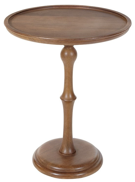 Office Star OSP Designs Wood Side Accent Table - Small End Table for Living Room, Bedroom & Office - Solid Wood Nightstand with Shelf (GCST WMD)
