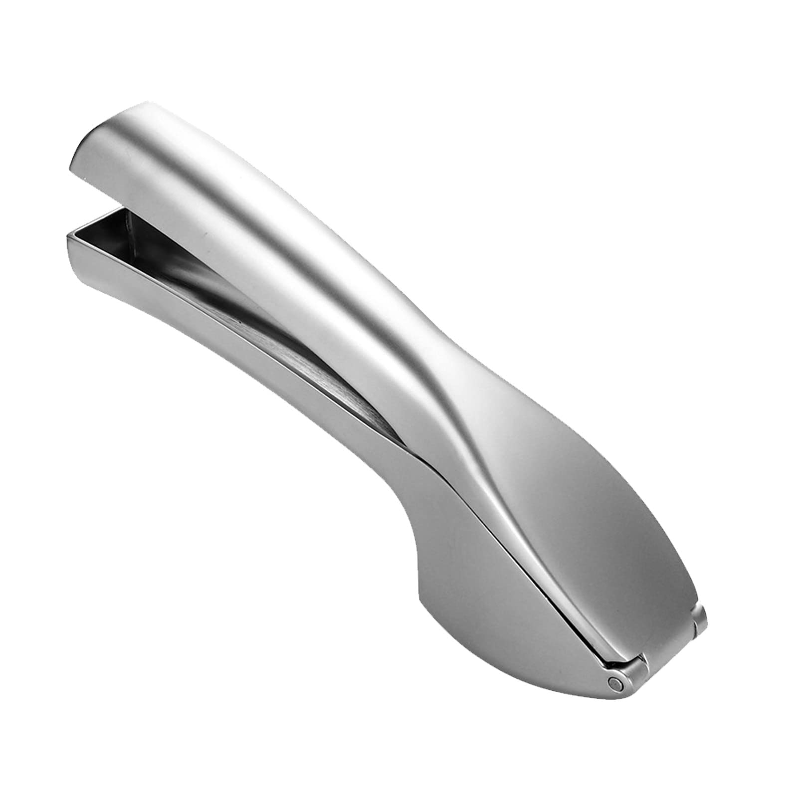 Stainless Steel Garlic Press - Heavy Duty Manual Garlic Crusher & Peeler - Rust Proof Kitchen Gadget for Cooking, Dining & Bar - Perfect for Garlic Lovers (Silver, One Size) - Ideal for Home Kitchens, Restaurants & Meal Prep