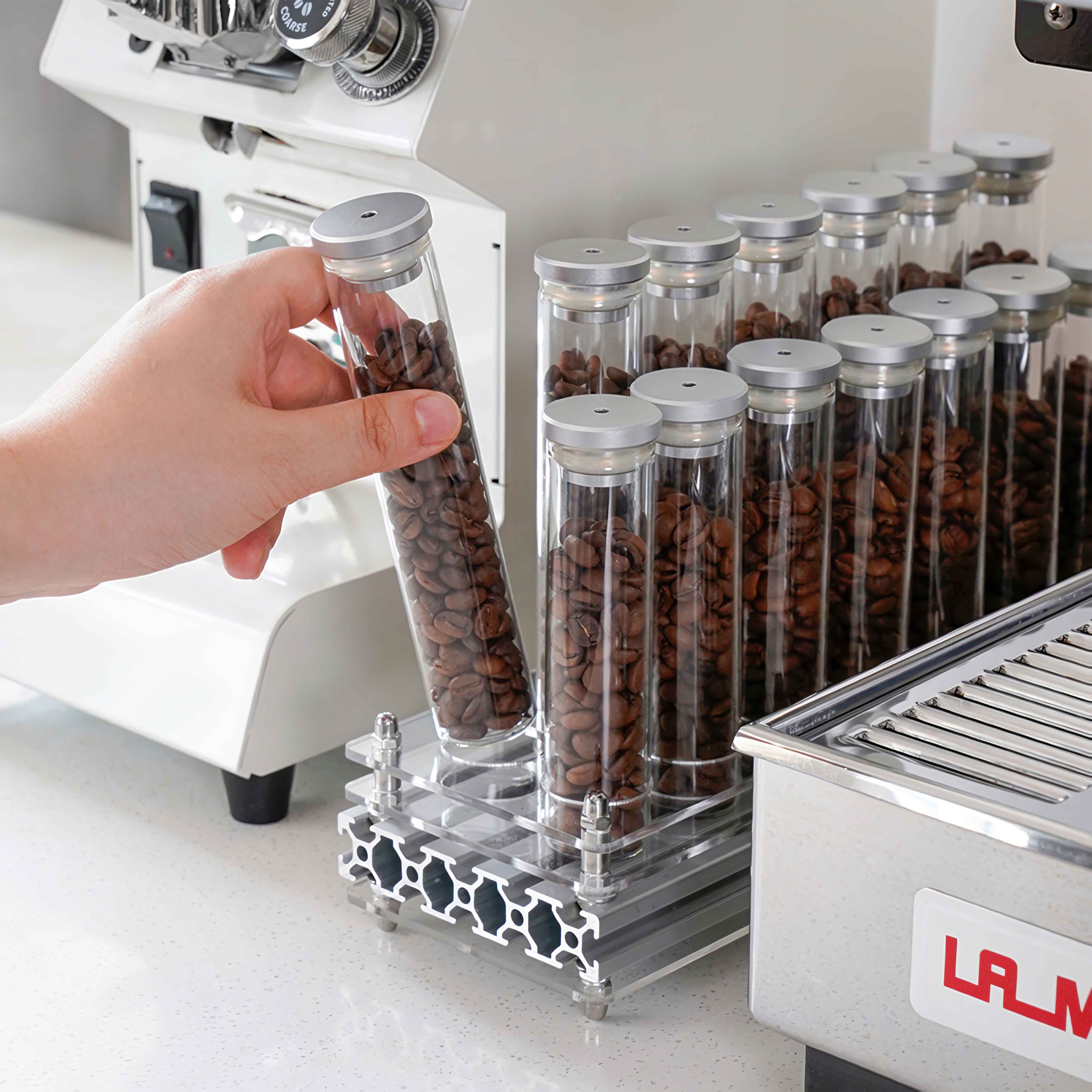 Fresh Coffee Bean Storage Container with Aroma Lock One Way Valve - Ideal for Home, Office & Coffee Shops to Preserve Flavor & Aroma