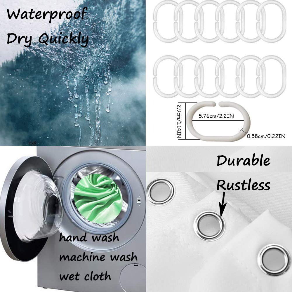 Yeele Halloween Shower Curtain - Black White Plaid Waterproof Bathroom Decor with Pumpkin Maple Leaf Flower Truck Design (72x72 inches) - Perfect for Spooky Bathroom Makeovers, Halloween Party Decor & Fall Home Decor