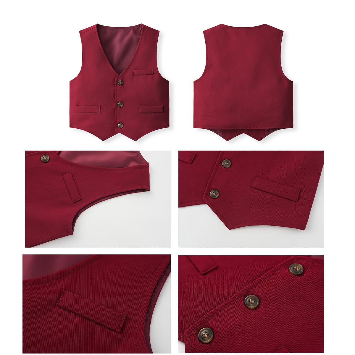 4-Piece Baby Boy Formal Suit Set with Bowtie - Toddler Gentleman Tuxedo for Weddings, Parties & Special Occasions
