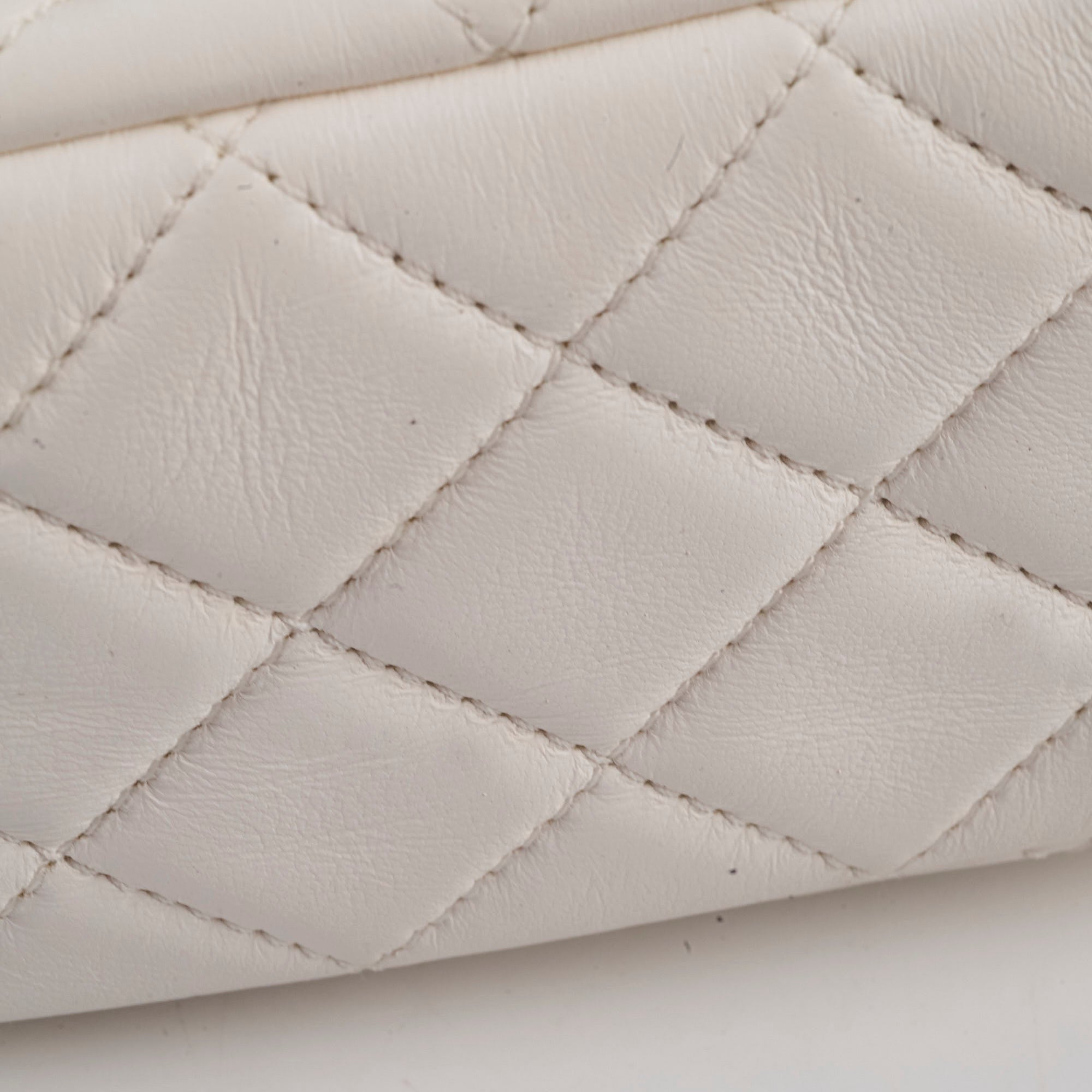 Chanel Mini Square Lambskin Pearl Crush White Bag | Luxury Designer Handbag for Women | Perfect for Evening Parties, Weddings & Special Occasions