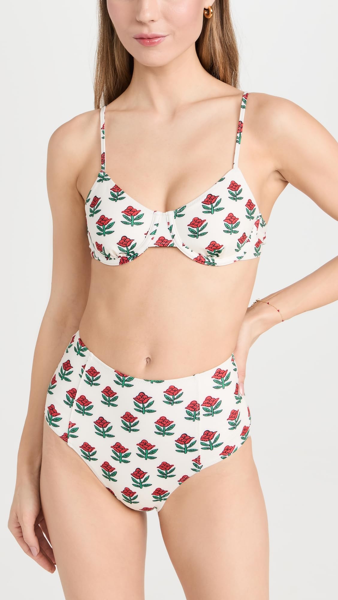 Rhode Women's Divya Bikini Top - Sexy Swimwear for Beach & Pool - Perfect for Summer Vacations, Tropical Getaways, and Resort Wear
