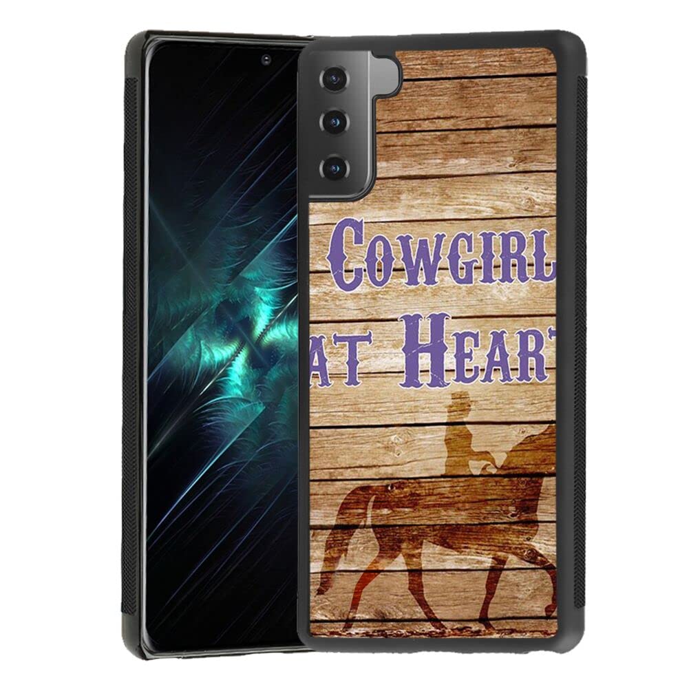 Cowgirl at Heart Samsung Galaxy S22 5G Shockproof Case - Black TPU Silicone Protective Cover for Samsung Galaxy S22 | Perfect for Outdoor Adventures & Daily Protection