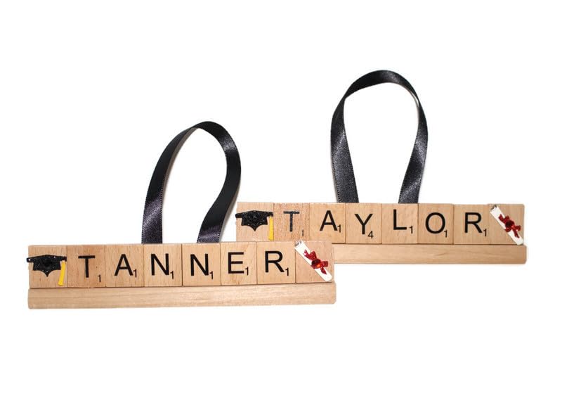 Personalized Graduation Ornament - Custom Engraved Keepsake for High School & College Graduates - Unique Senior Gift for Class of 2024 - Perfect for Tree Decorations, Graduation Parties & Memory Boxes