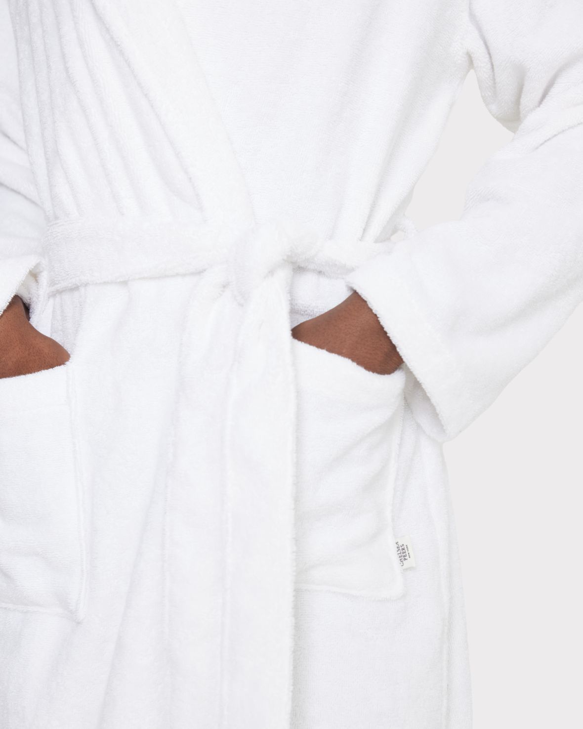 Premium Cotton Toweling Dressing Gown - Soft & Absorbent White Bathrobe for Women & Men - Perfect for Spa, Lounging & Post-Shower Comfort