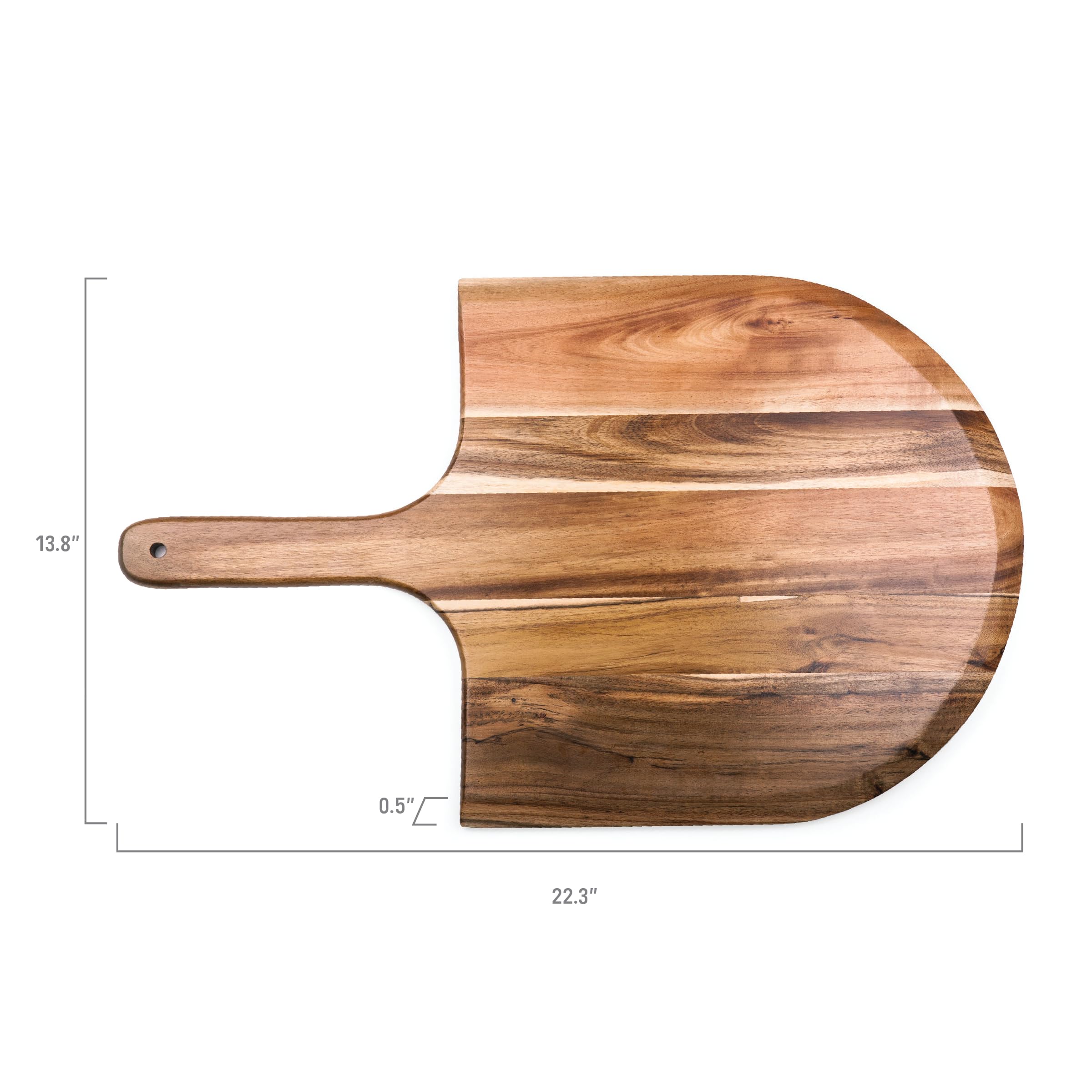 Disney Mickey Mouse Acacia Wood Pizza Peel - Premium Pizza Paddle & Bread Board for Baking, Serving - Perfect for Home Kitchen, Outdoor BBQ, and Pizza Parties (Parawood)