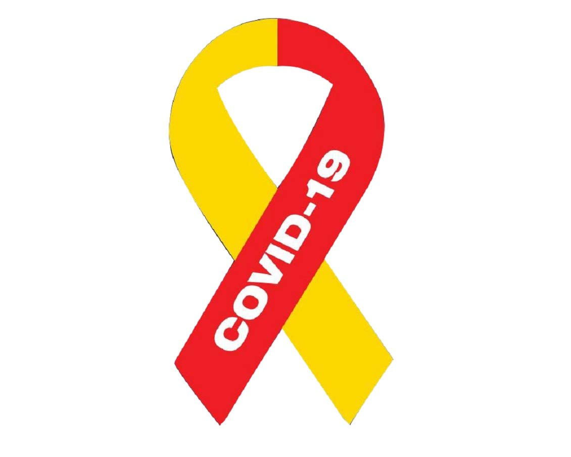 Red & Yellow Large Virus Awareness Ribbon Magnet for Cars & Refrigerators - Strong Adhesive Decorative Car Magnet for Health Awareness & Support - Perfect for Vehicles, Fridges, Lockers & Metal Surfaces