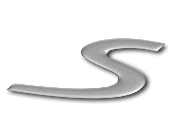 Porsche Classic S Logo (986) Titanium Metallic Emblem - Genuine Replacement Badge for Porsche Boxster & Cayman - Perfect for Car Enthusiasts & Restoration Projects