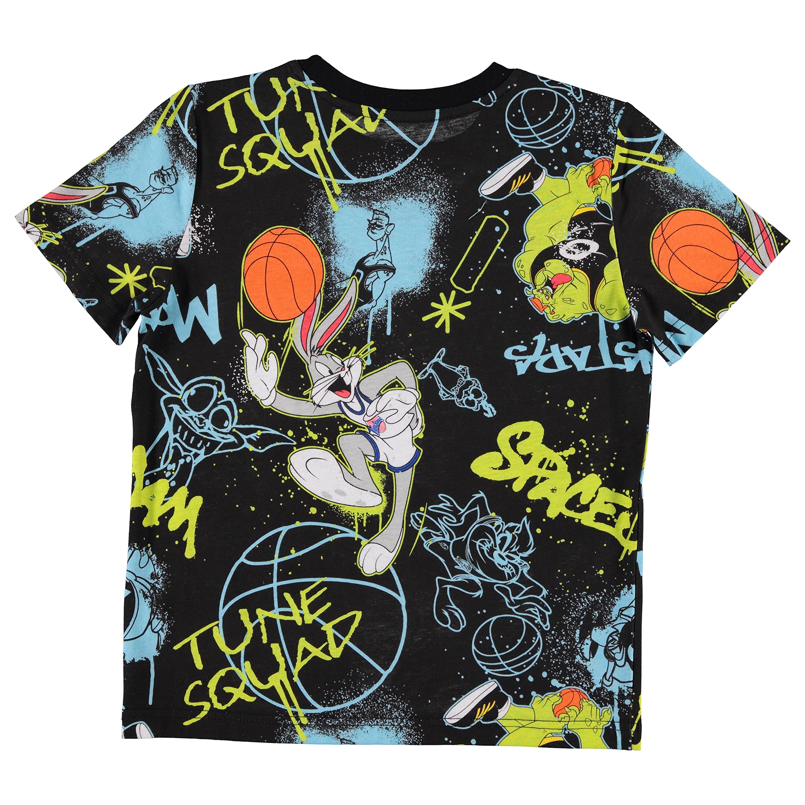 Space Jam Boys Basketball Outfit - Shorts and T-Shirt Set for Kids | Basketball Game, Birthday Party & Casual Wear