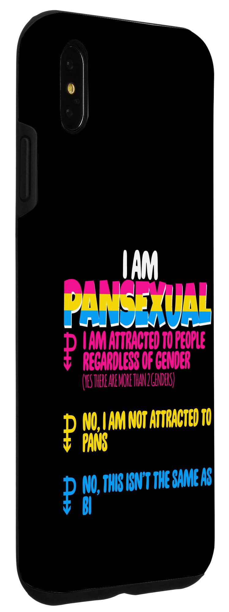 iPhone XS Max Case - LGBTQ+ Pride Pansexual Polysexual Protective Phone Cover for iPhone XS Max - Perfect for Pride Events, LGBTQ+ Support & Daily Use