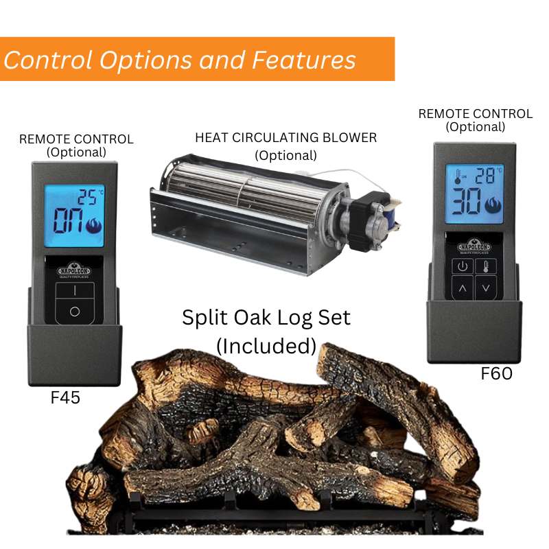 Napoleon Altitude 42 Inch Direct Vent Gas Fireplace - A42 Model | Indoor Home Heating & Cozy Living Room Fireplace for Winter