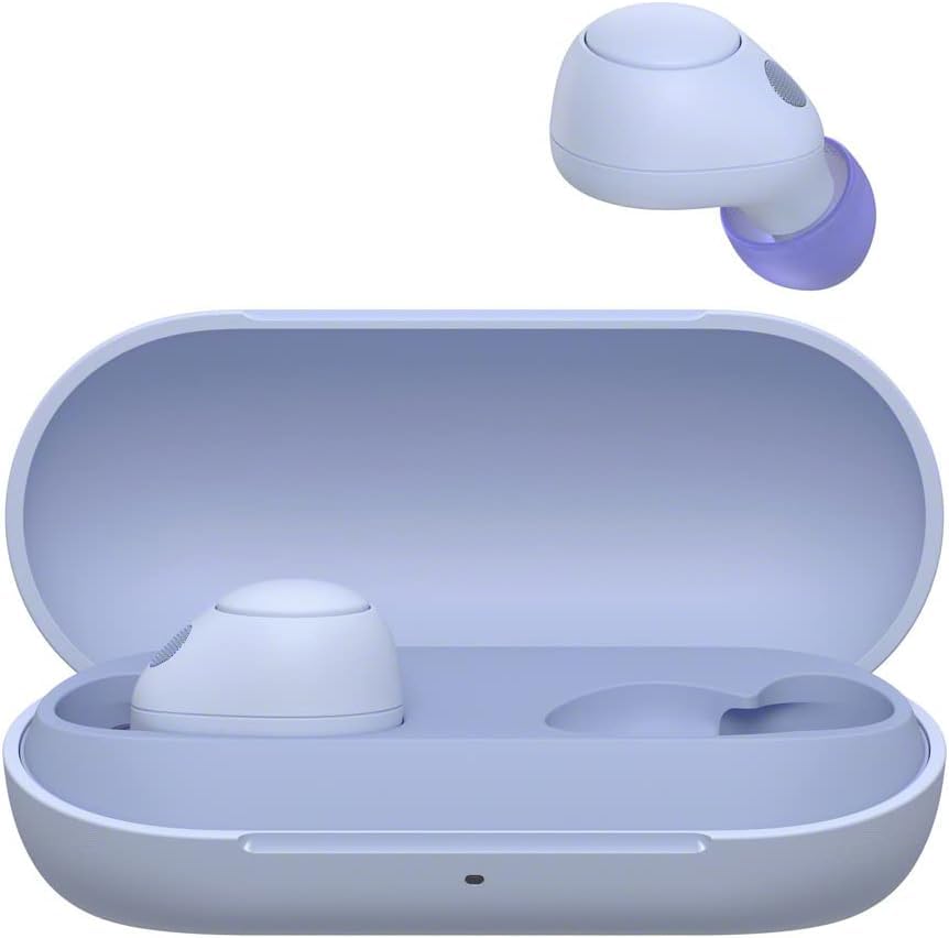 Sony WF-C700N True Wireless Noise Cancelling Bluetooth Earbuds with Mic, IPX4 Waterproof, Violet - Perfect for Gym, Running & Travel