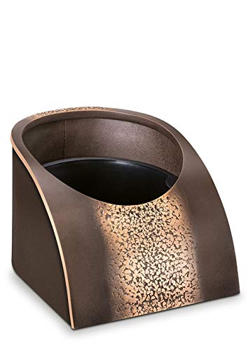Bronze Memorial Flower Pot - Handcrafted Grave Bowl for Cemetery Decor in Multiple Colors | Perfect for Graveside Tributes, Memorial Gardens & Home Remembrance Displays