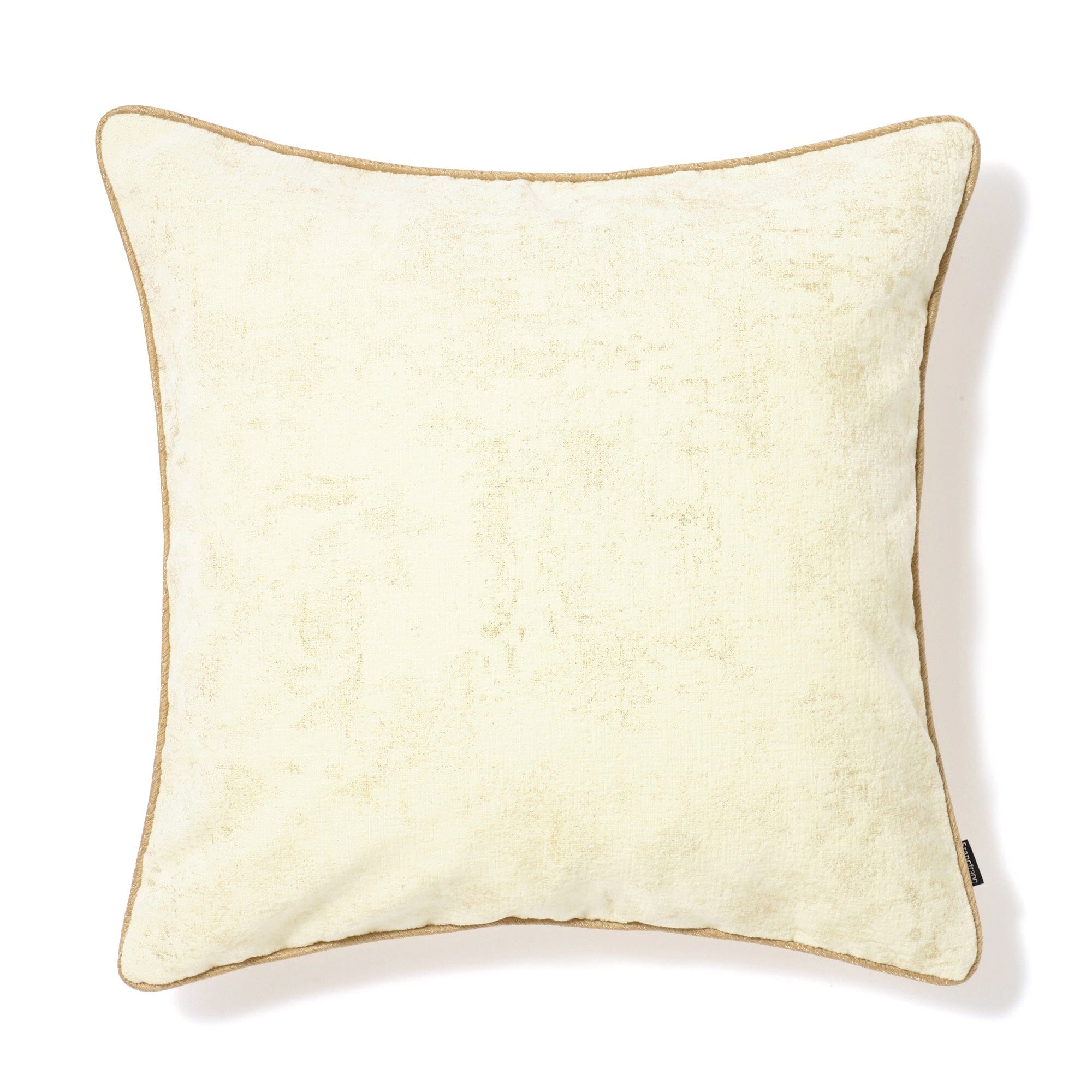 Premium Metallic Cushion Cover 18x18 Inches - Luxurious White & Gold Home Decor for Sofa, Bed, or Living Room