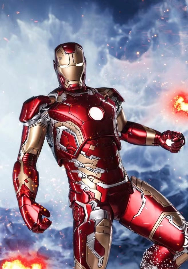 Iron Man MK43 Collectible Figure - Highly Detailed Marvel Avengers Action Figure for Display & Gifts | Perfect for Home Decor, Office Display, and Marvel Fans Collection