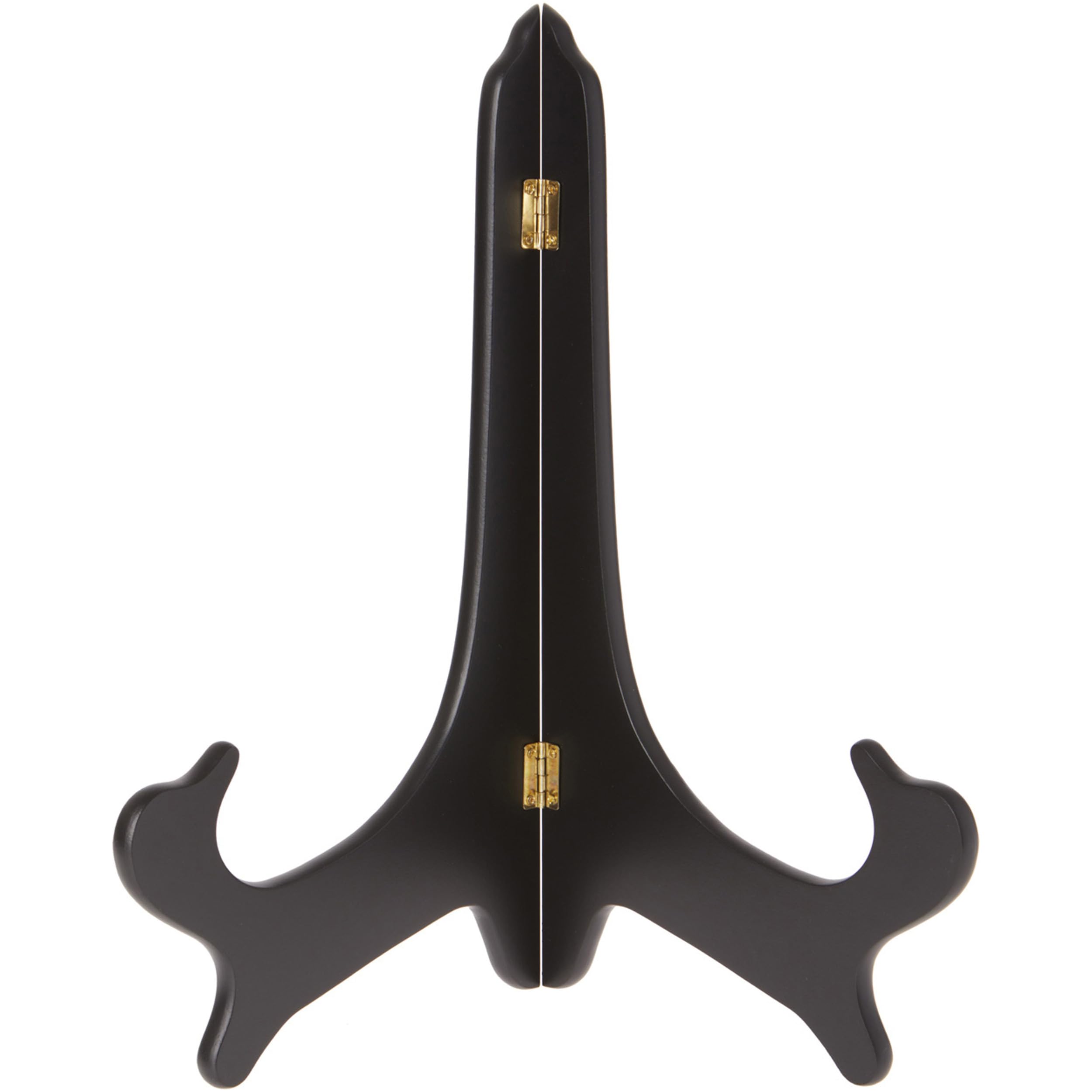 Bard's Hinged Black MDF Wood Plate Stand - 14