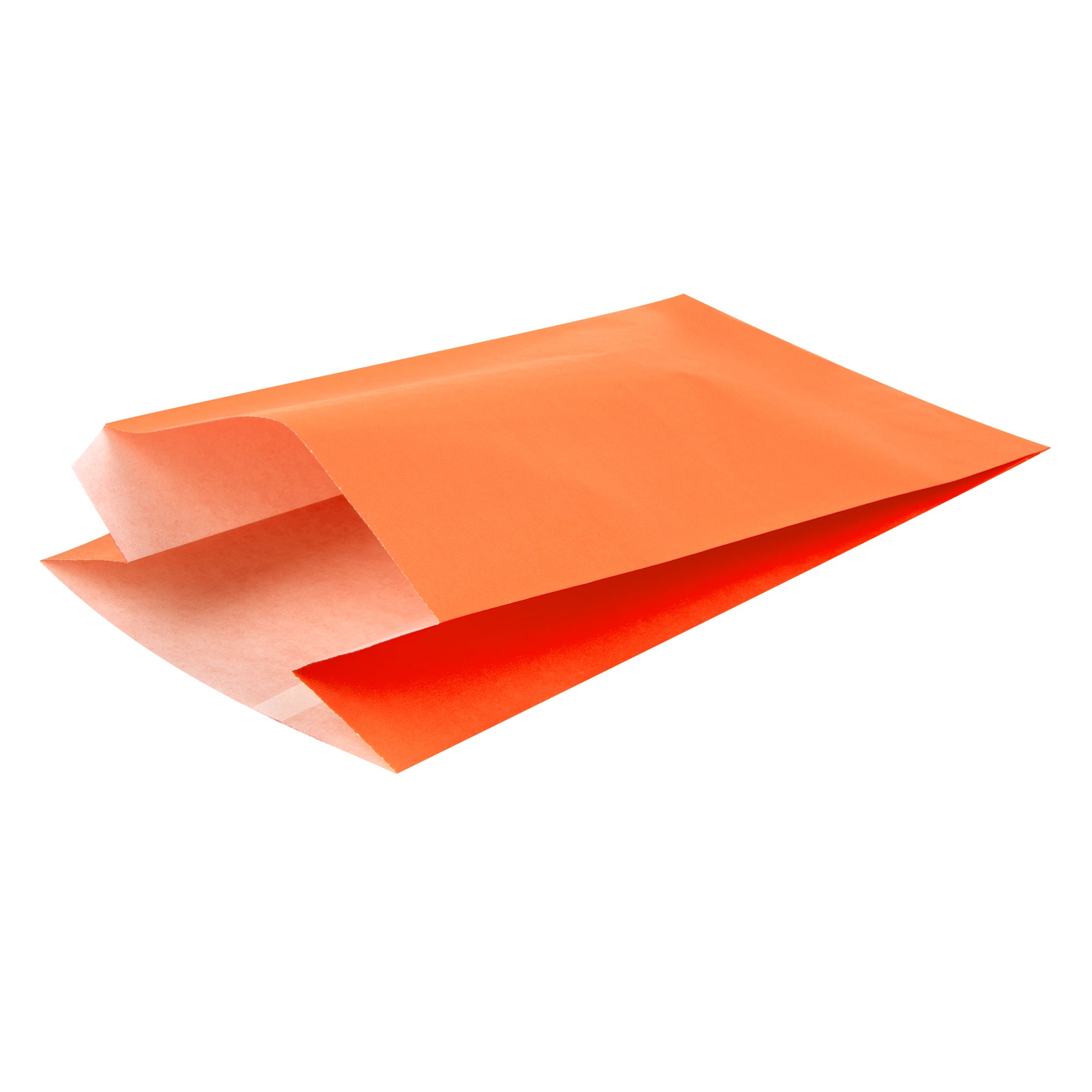 Eco-Friendly Orange French Fry & Snack Bags - 5x3x8.75 Inches (100 Count) - Perfect for Parties, Fast Food, and Takeout