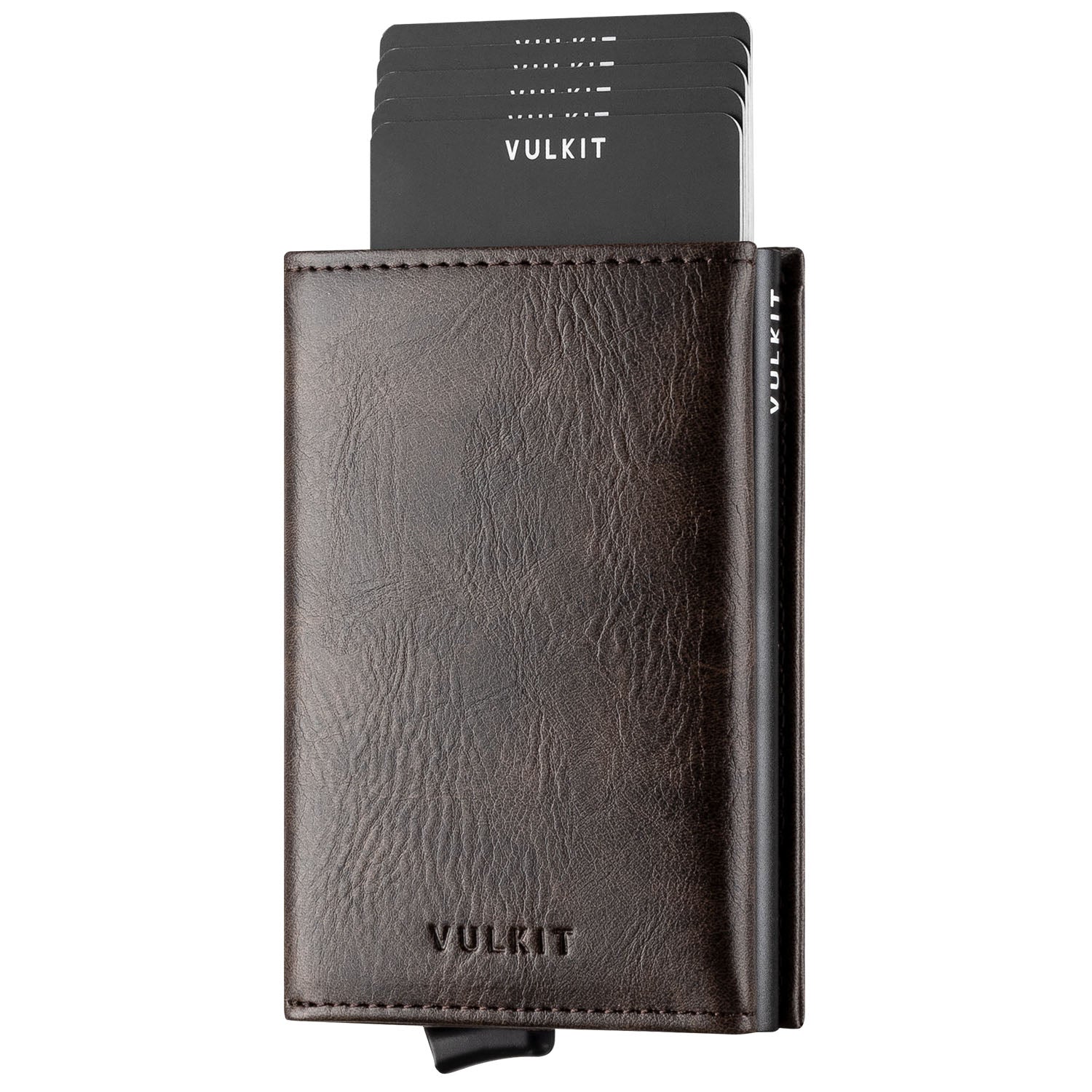 VC203 RFID Blocking Tri-Fold Wallet with Back Zipper Slot & Magnetic Closure - Slim Leather Wallet for Men, Perfect for Travel, Business & Everyday Use