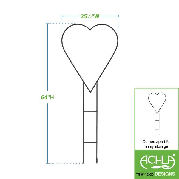 Heart Trellis Hanger - Decorative Wall Hook for Keys, Jewelry & Home Decor | Perfect for Bedroom, Bathroom & Entryway Organization