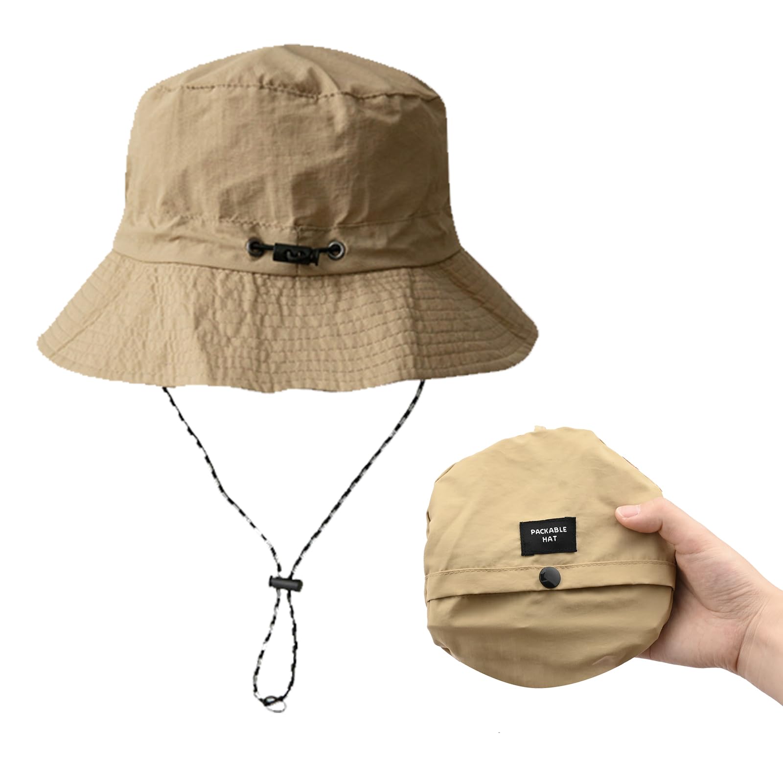 Bucket Hat for Men & Women - Quick Drying UV Protection Safari Boonie Hat with Adjustable Chin Strap | Waterproof & Breathable Mesh Design | Perfect for Fishing, Hiking, Beach & Outdoor Adventures