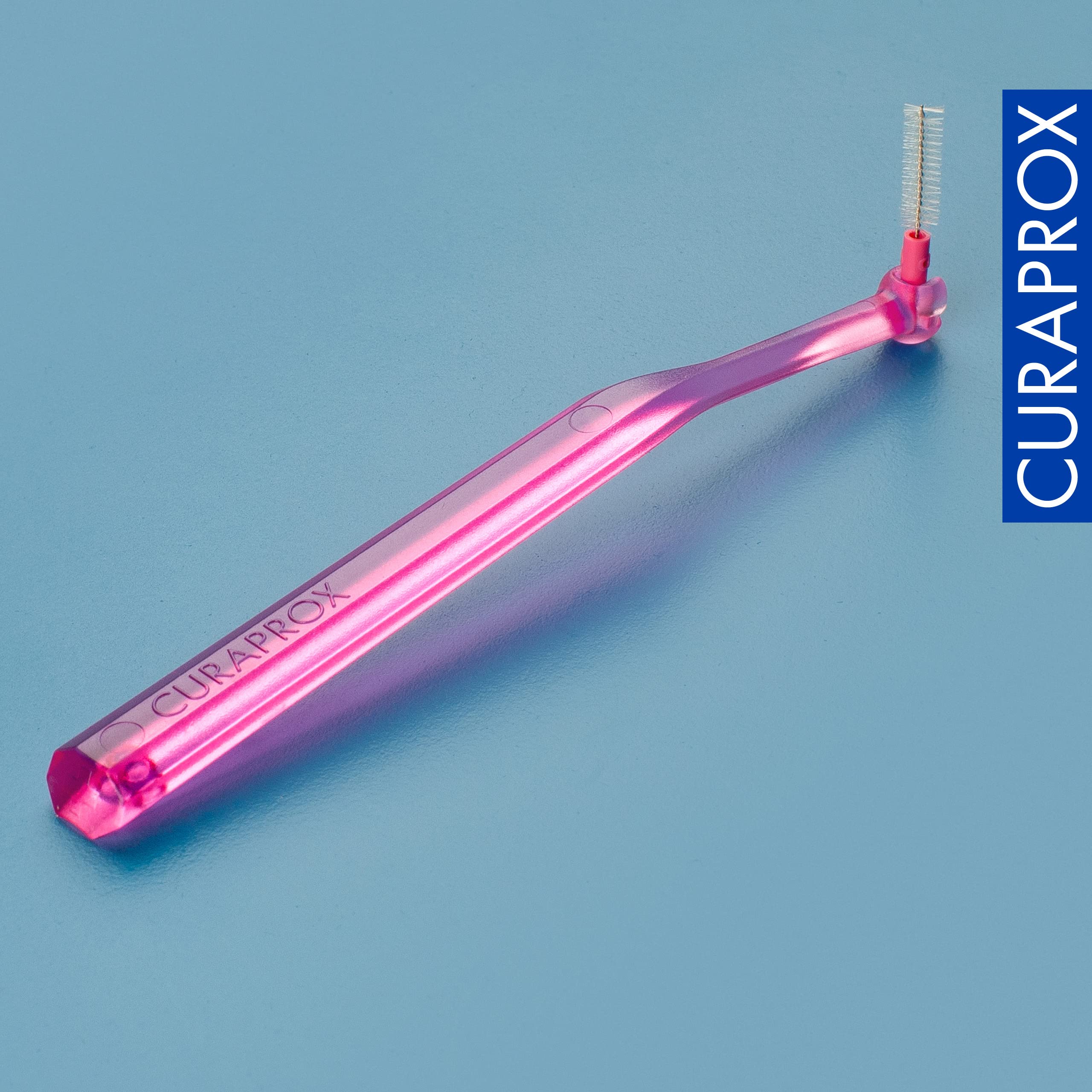 Curaprox Prime Plus Interdental Brushes - CPS 08 Holder with 5 Brushes (0.8mm to 3.2mm) | Dental Care for Braces, Bridges & Gum Health | Perfect for Travel & Daily Oral Hygiene