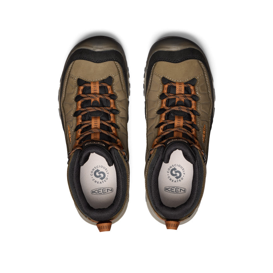 Men's KEEN Targhee IV Waterproof Hiking Boots - Lightweight & Durable for Outdoor Adventures | Sea Turtle/Roasted Pecan Color | Perfect for Trail Hiking, Camping & Mountain Trekking