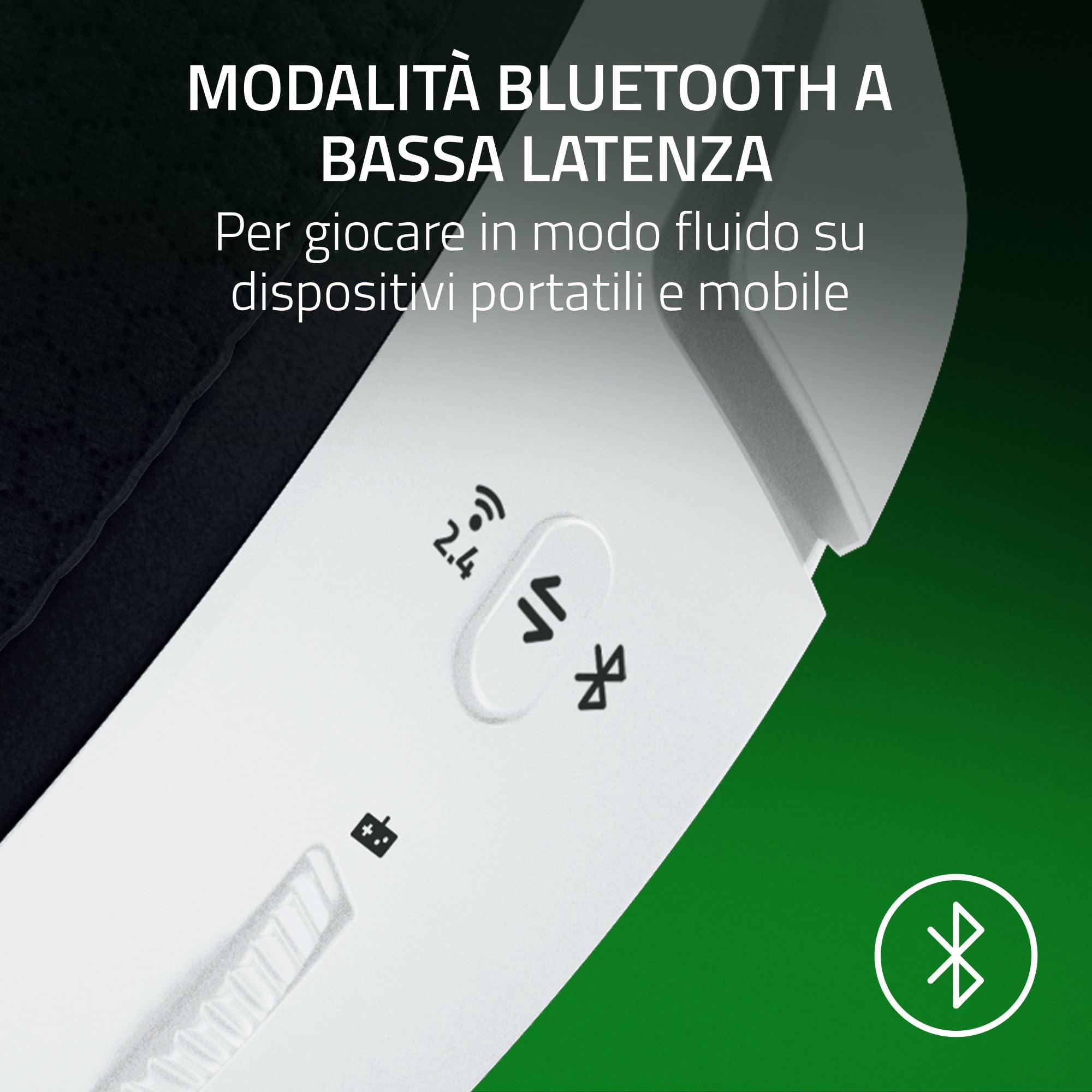 Razer Kaira HyperSpeed Wireless Gaming Headset for Xbox - 50mm TriForce Drivers, HyperClear Cardioid Mic, Multi-Platform White - Perfect for Xbox Series X|S, PC & Mobile Gaming