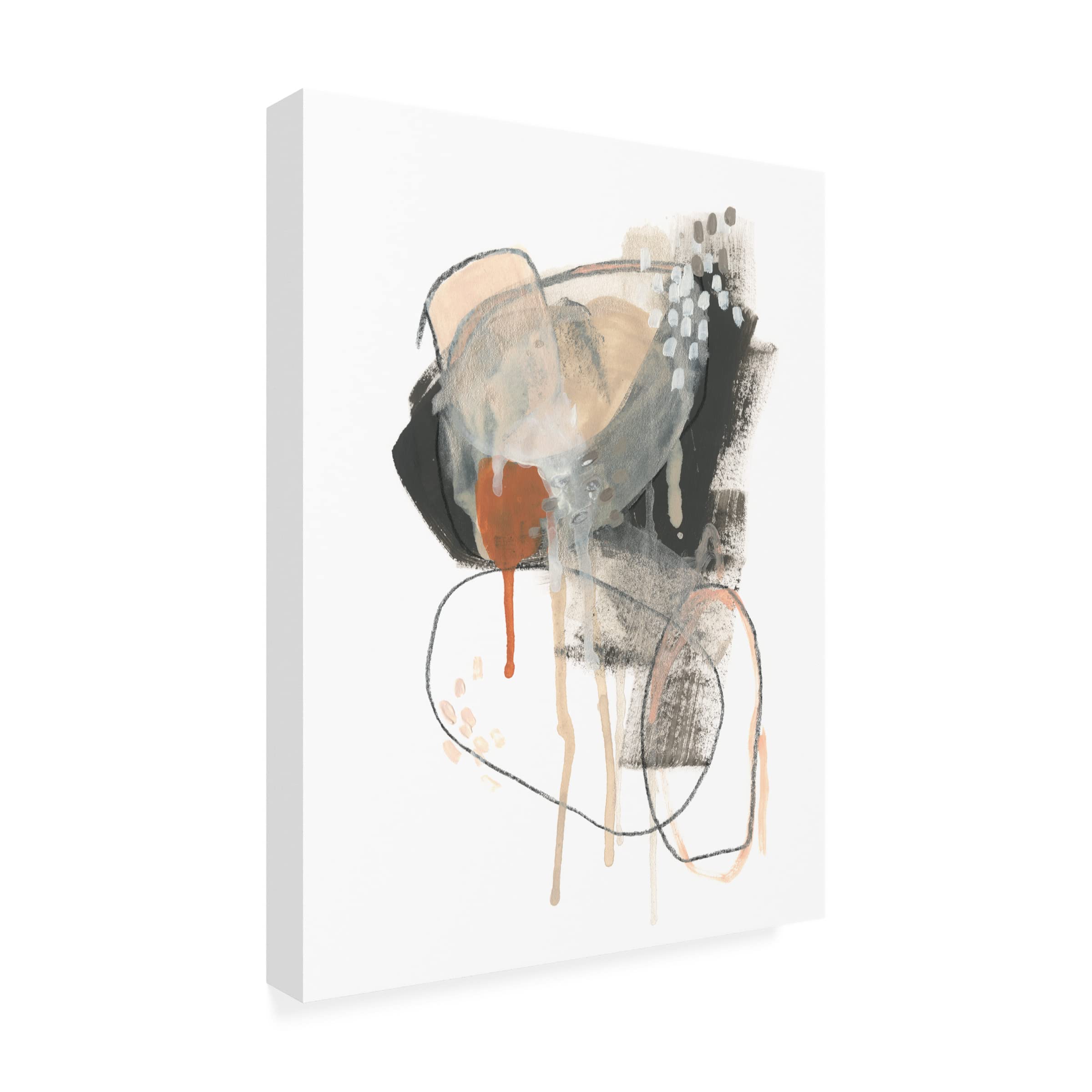 Trademark Fine Art 'Conductive II' Canvas Wall Art by June Erica Vess - Modern Abstract Painting for Living Room, Bedroom & Office Decor