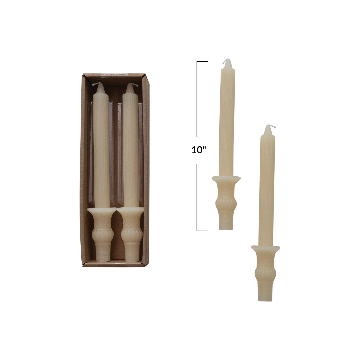 Ivory Urn Tapers - Elegant Memorial Candles for Funerals, Memorial Services & Home Decor - Perfect for Sympathy Gifts & Remembrance Ceremonies