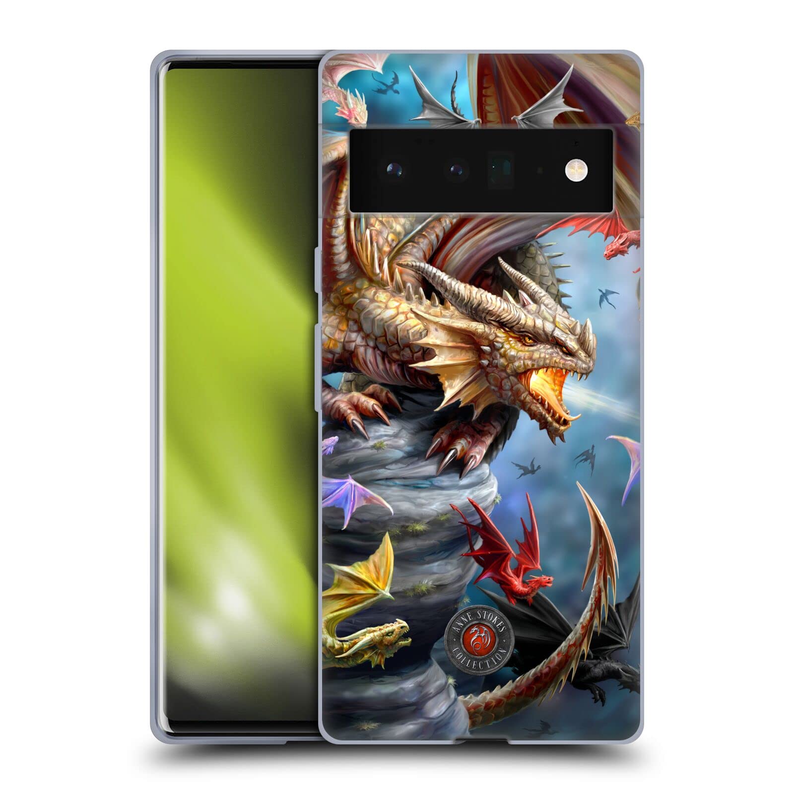 Anne Stokes Clan Dragons 4 Google Pixel 6 Pro Case - Fantasy Art Protection for Daily Use
