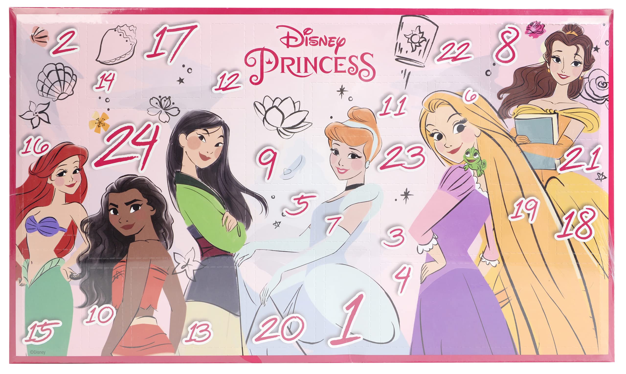 Princess Makeup Advent Calendar - 24 Days Fun Kit for Girls Gifts & Toys