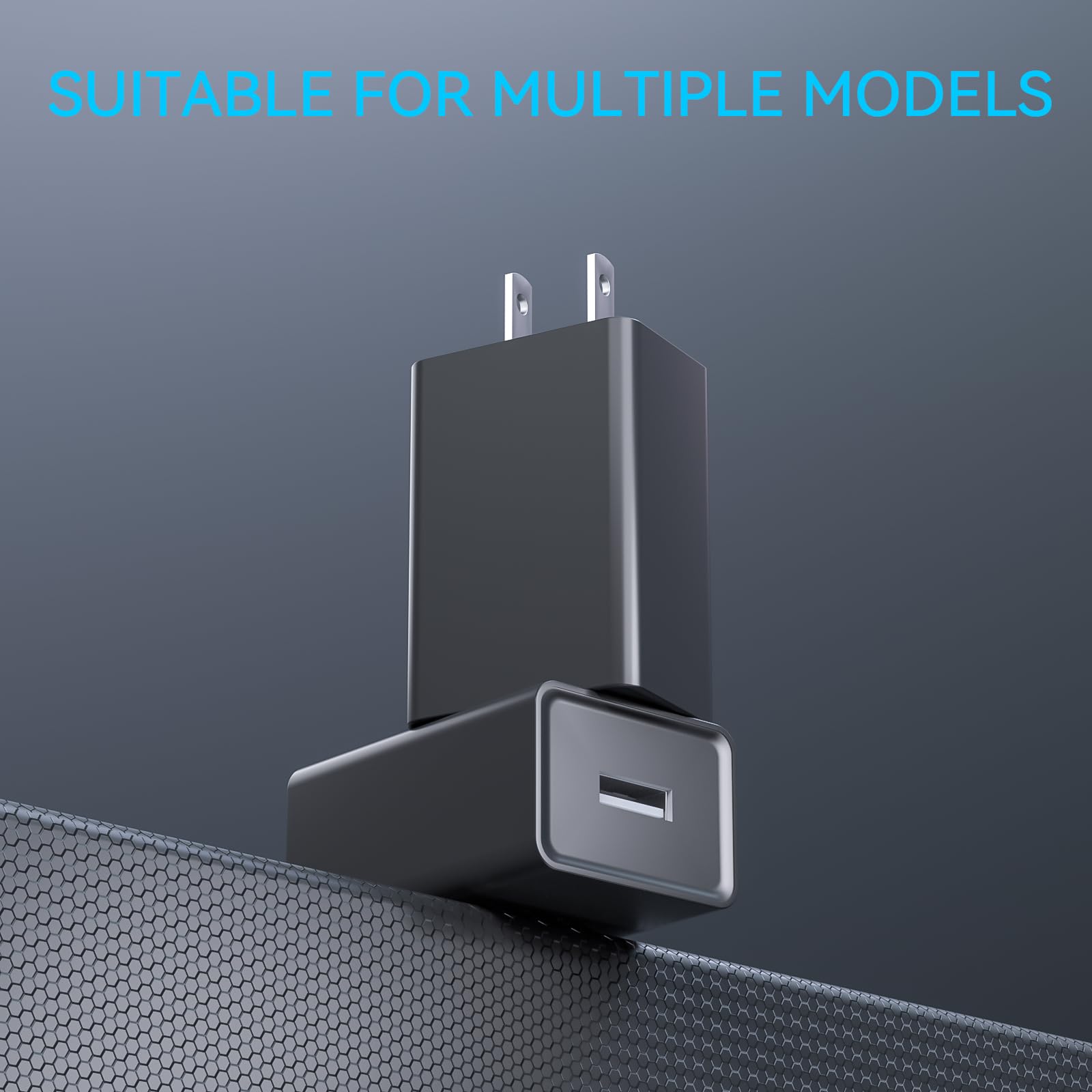 5V/2A Fast Wall Charger with USB-C Cable - Universal Charger for Samsung/Android Phones, Fire Tablet & Kids Tablets | AC/DC Power Adapter for Home, Office & Travel | Quick Charge Mobile Devices