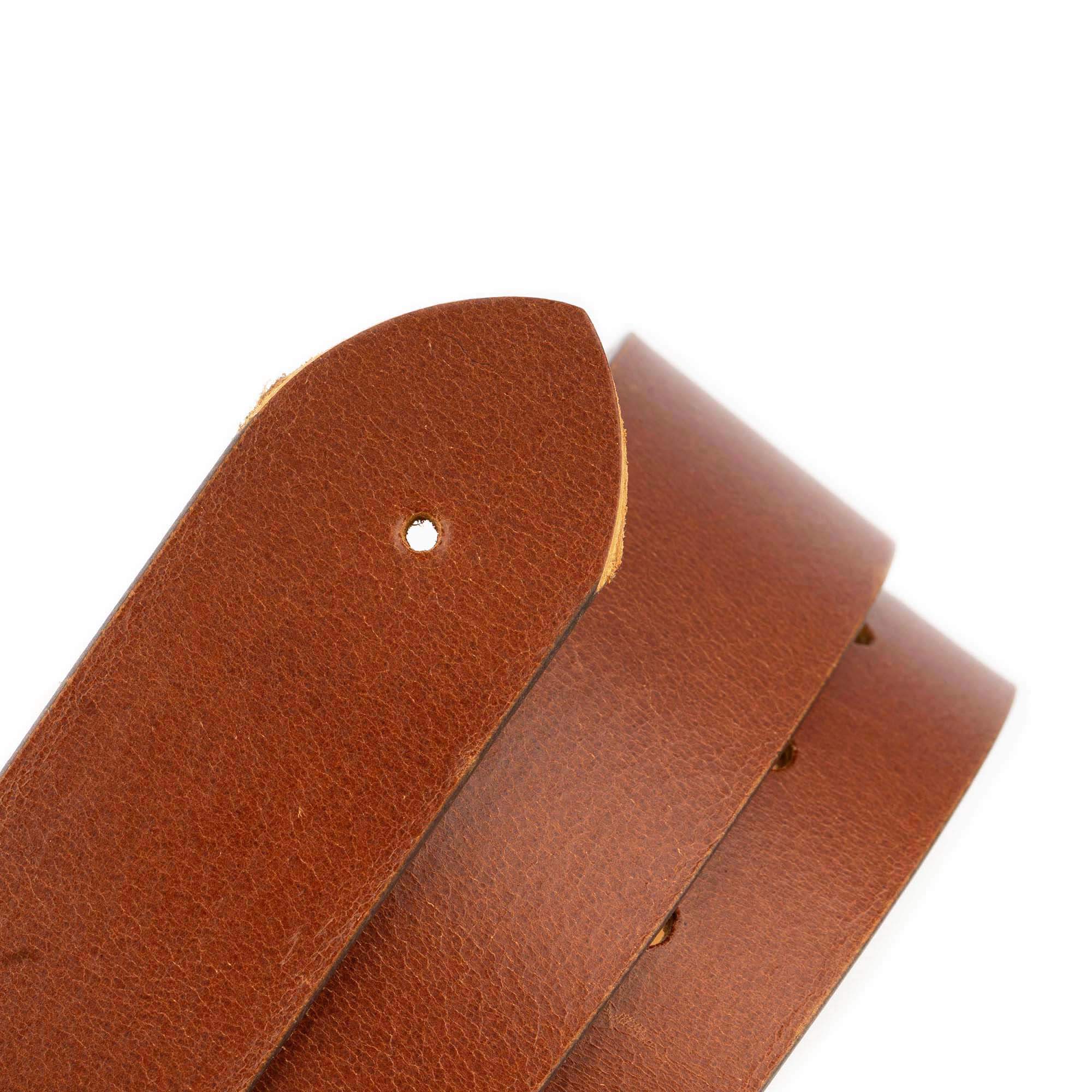 Premium Genuine Cognac Leather Belt Strap for Cartier Buckles - 3.8cm Width - Classic Dress & Casual Wear for Men & Women
