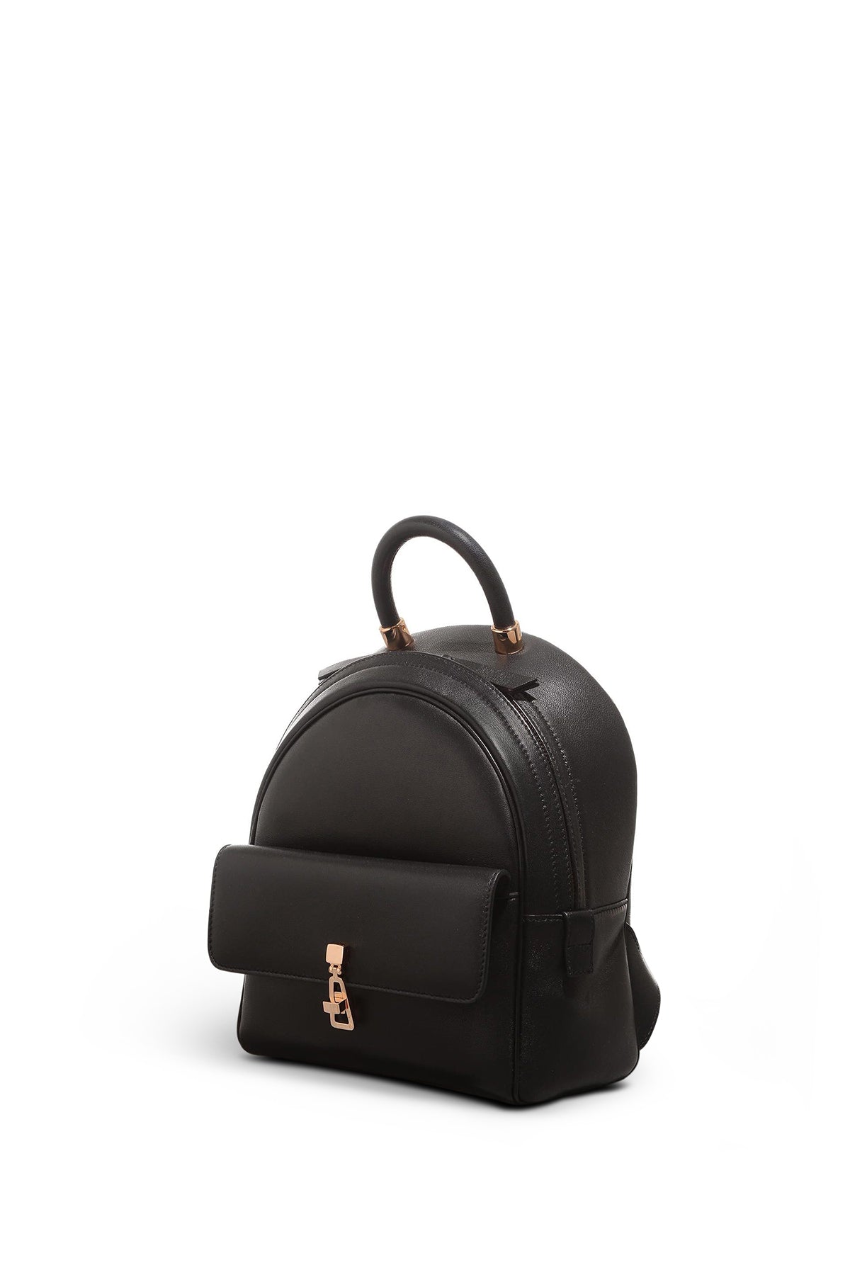 Mini Billie Backpack in Black Nappa Leather - Stylish & Compact Leather Backpack for Women, Perfect for Travel, Work & Everyday Use