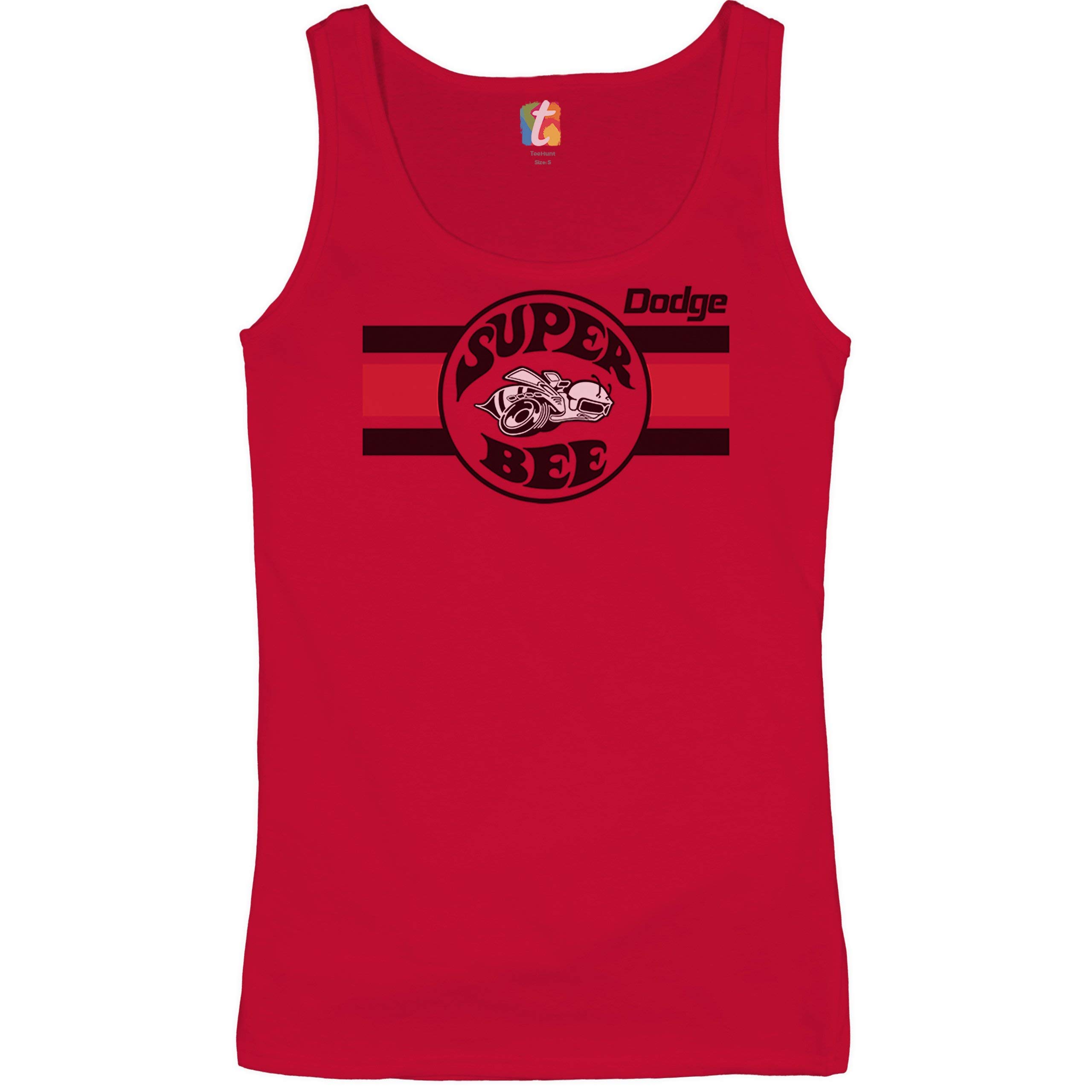 Dodge Charger Super Bee Women's Tank Top - Vintage Muscle Car Graphic Tee - American Classic Licensed Apparel for Car Enthusiasts - Perfect for Car Shows, Racing Events & Casual Wear