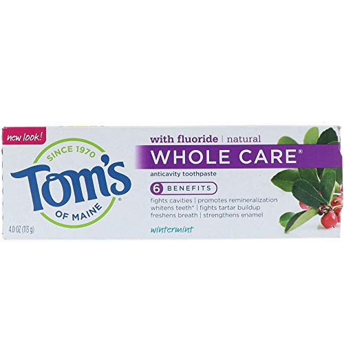 Tom's of Maine Natural Toothpaste - Wintermint Flavor 4.7oz (10 Pack) | Fluoride-Free & SLS-Free | Fresh Breath & Cavity Protection | Perfect for Family Daily Use & Travel