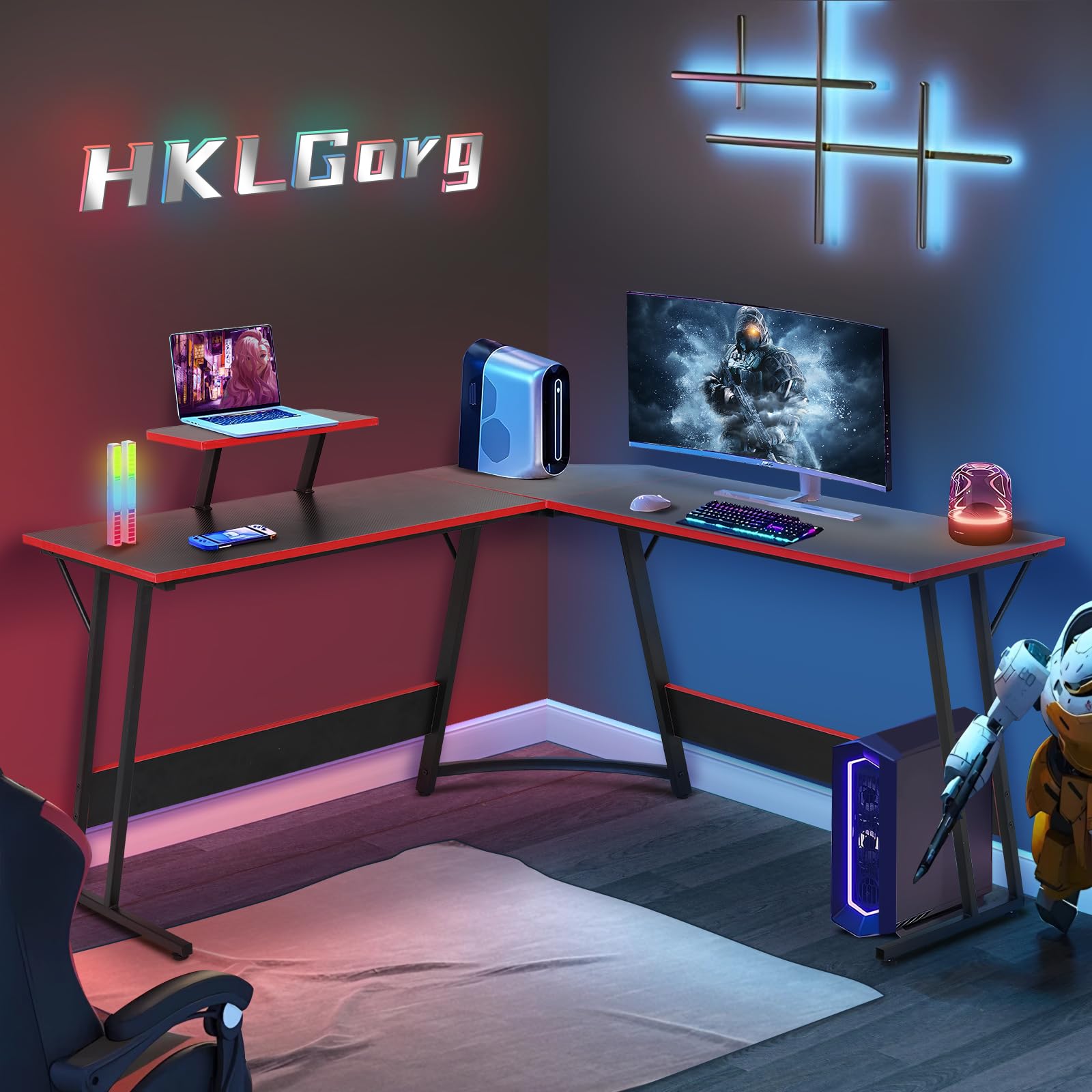 L-Shaped Gaming Desk 50.4