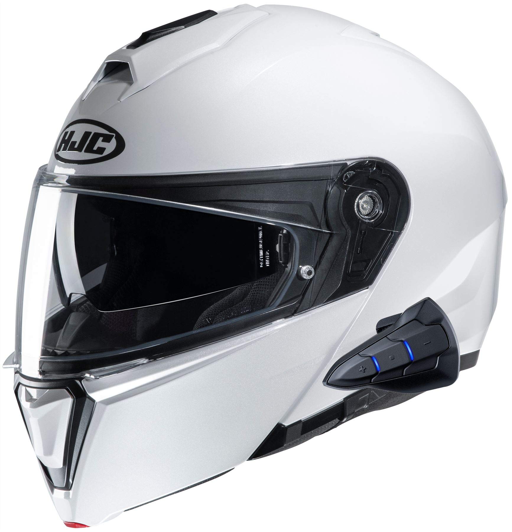 HJC i90 Modular Motorcycle Helmet with Sena 10B Bluetooth Headset - Full Face Flip Up Design, DOT Certified, Noise Reduction - Perfect for Commuting, Touring & Long Rides