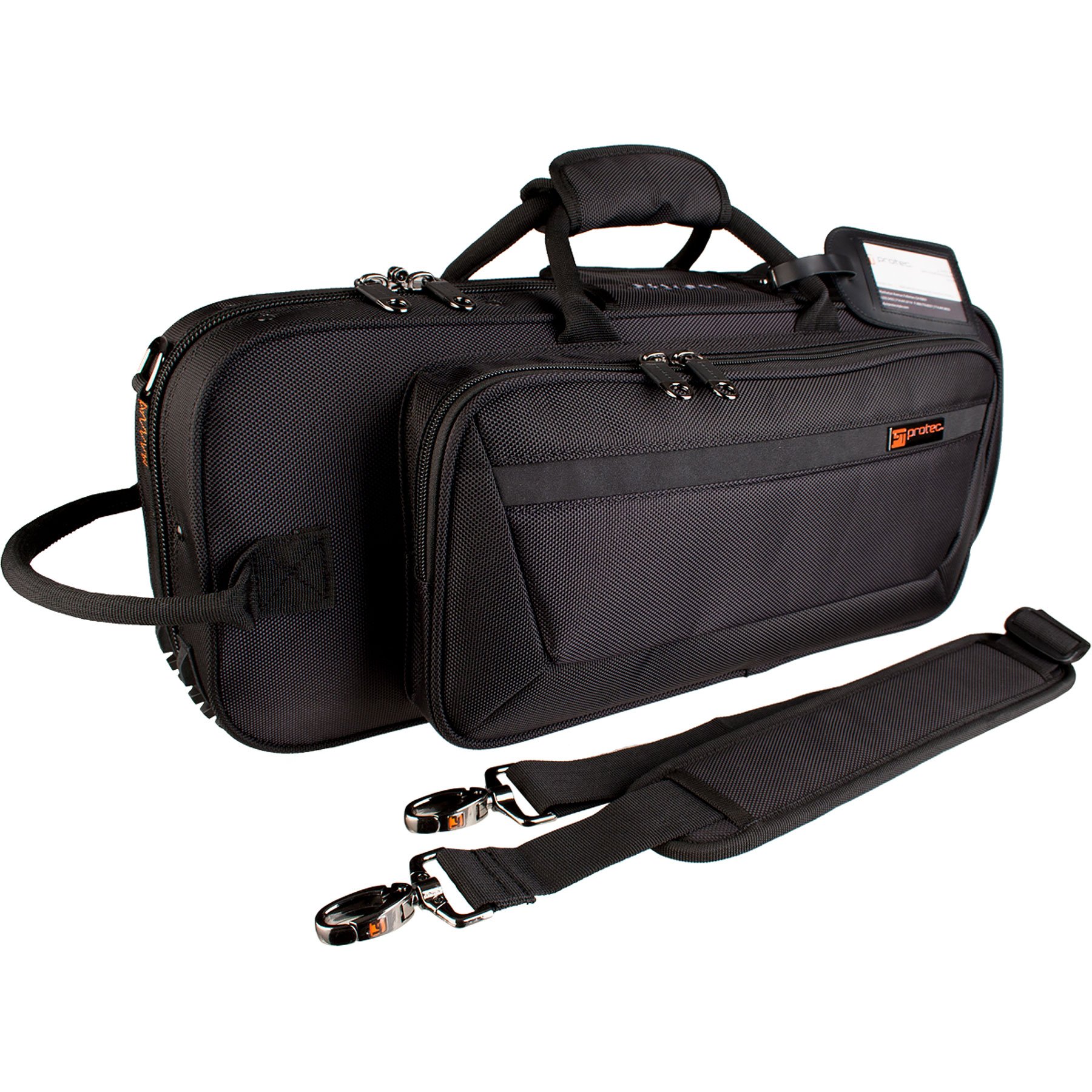 Protec Trumpet Contoured PRO PAC Case - Durable Black Instrument Case Model PB301CT for Professional Musicians & Students - Perfect for Travel, School & Performances