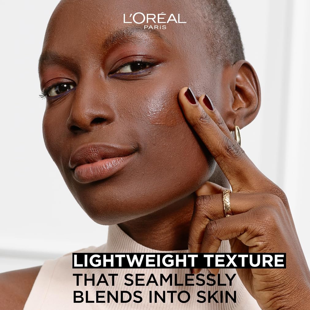 L'Oreal Paris True Match Tinted Serum Foundation with 1% Hyaluronic Acid - Hydrating & Plumping Formula for Natural Glow - Medium Shade 4-5 (30ml) - Perfect for Daily Wear & Special Occasions