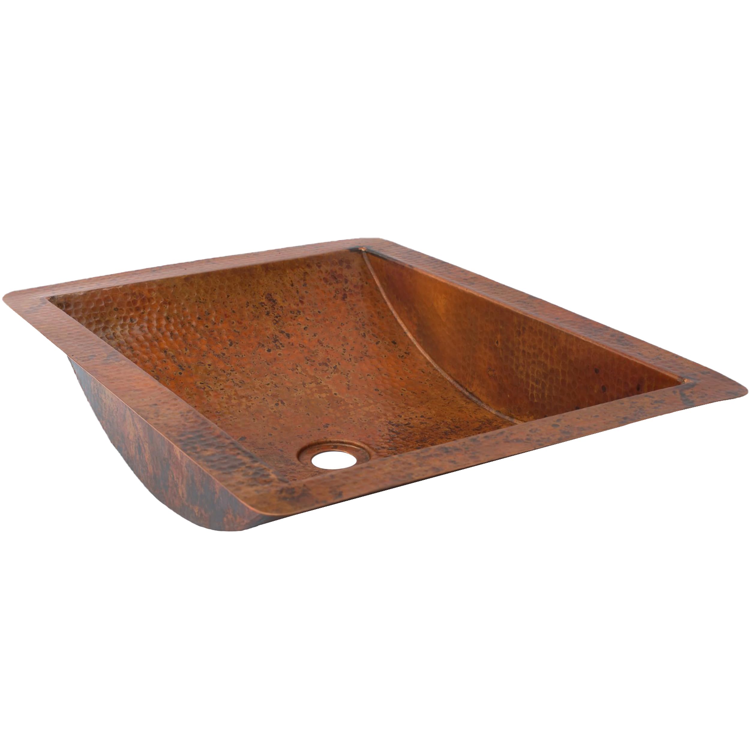 Novatto MERIDA Copper Bathroom Sink - Handcrafted Natural Copper Vessel Sink for Modern & Rustic Bathrooms - Perfect for Farmhouse, Spa, and Luxury Home Decor
