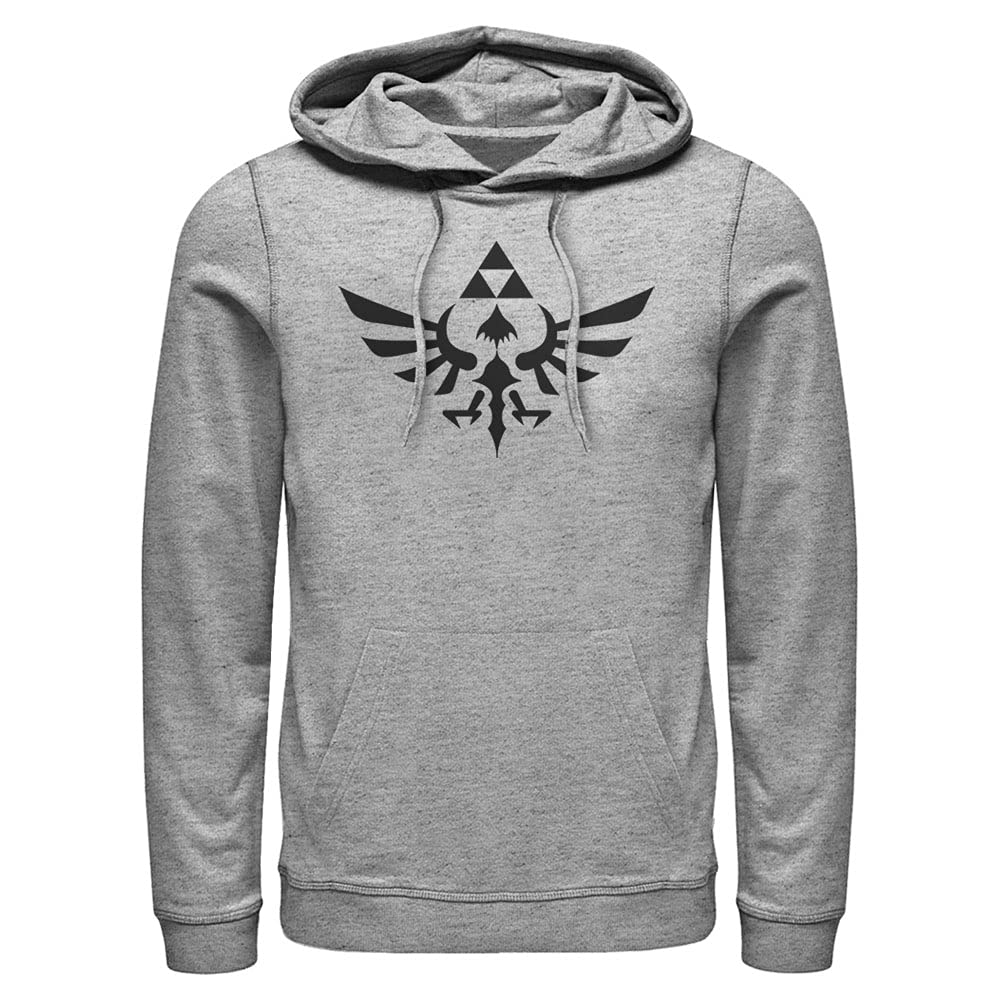 Nintendo Triumphant Triforce Men's Pullover Hoodie - Legend of Zelda Gaming Sweatshirt for Casual Wear & Cosplay | Perfect for Gamers, Fans & Gift Giving
