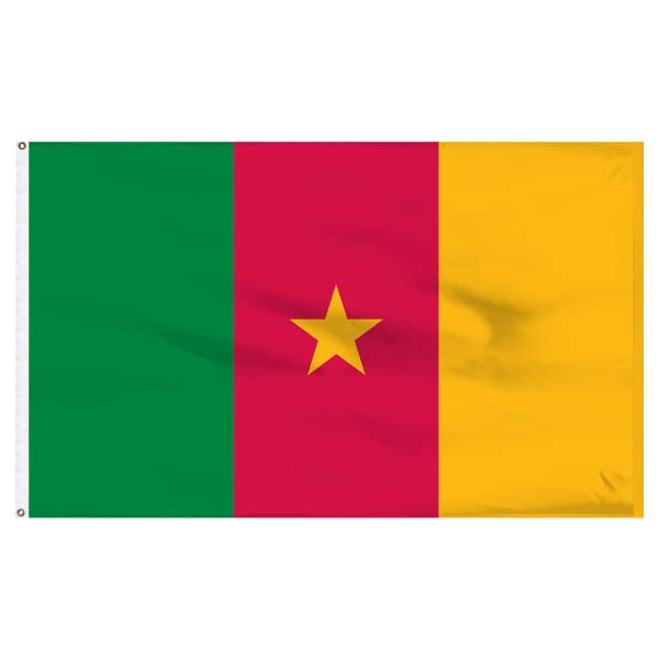 Premium USA-Made Cameroon Flag 2x3ft - Heavyweight Durable Nylon Outdoor Banner with Pole Hem | Patriotic Decoration for Home, Office, Events & Parades | Weather-Resistant for Indoor & Outdoor Use