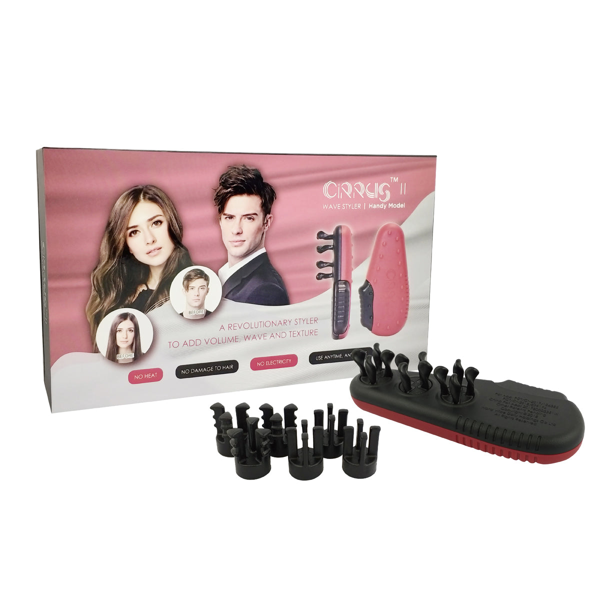 CIRRUS TRIO Waver CS003 905 Professional Hair Styling Iron for Beach Waves, Curls & Volume - Perfect for Home Use, Salon Styling & Special Occasions