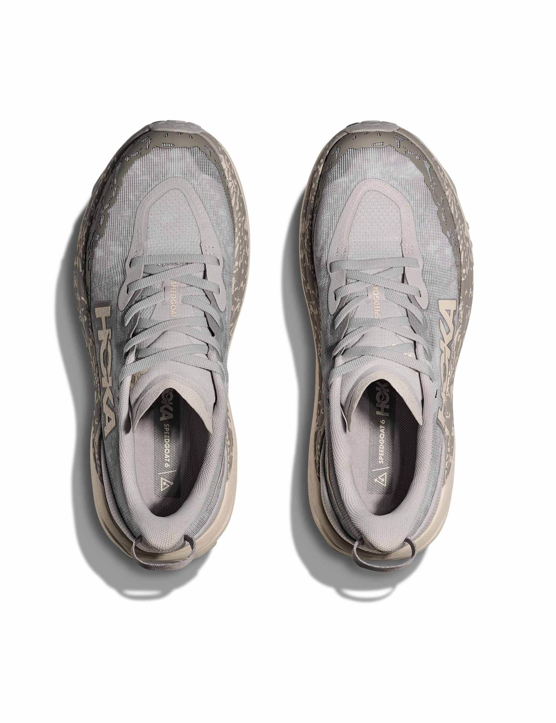 HOKA Speedgoat 6 Trail Running Shoes - Cosmic Grey/Alabaster | Lightweight & Cushioned for Hiking & Outdoor Adventures