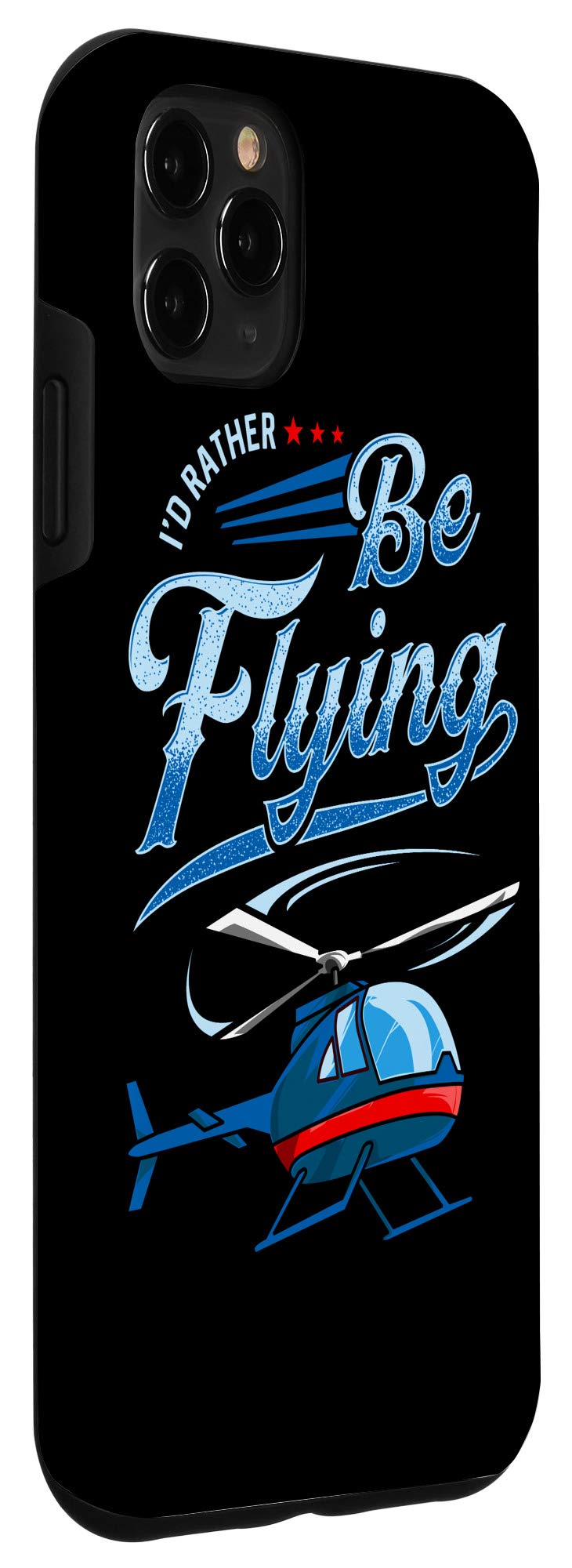 **iPhone 11 Pro Max Case - Vintage Helicopter Pilot Aviation Design, Shockproof & Slim Protective Cover - Perfect for Travel, Adventure & Aviation Enthusiasts**