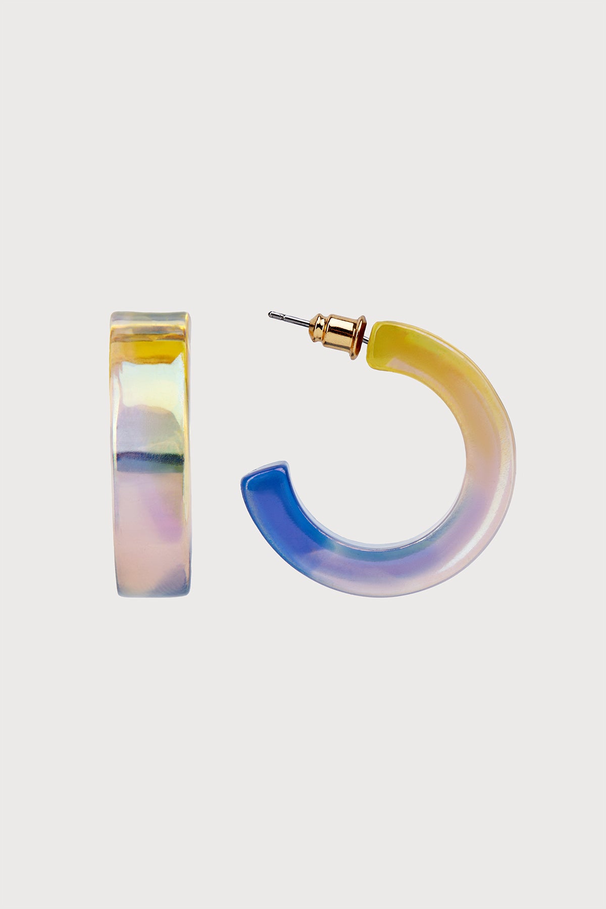 Ombre Shimmer Hoop Earrings for Women - Trendy Gradient Color Dangle Earrings for Party, Wedding & Everyday Wear
